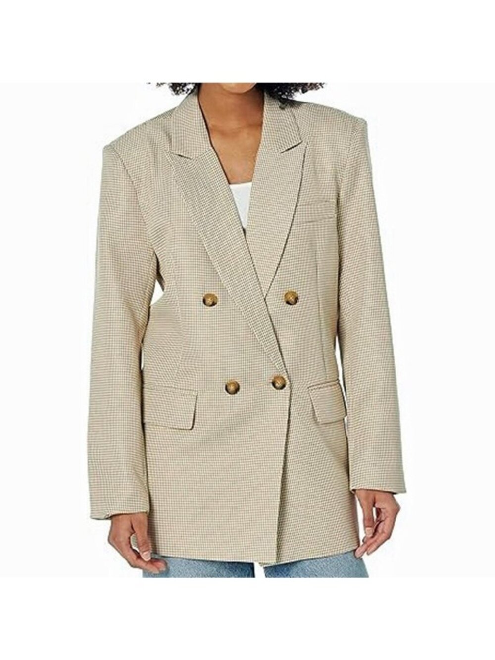 Steve Madden Women's Isabella Blazer Medium Khaki